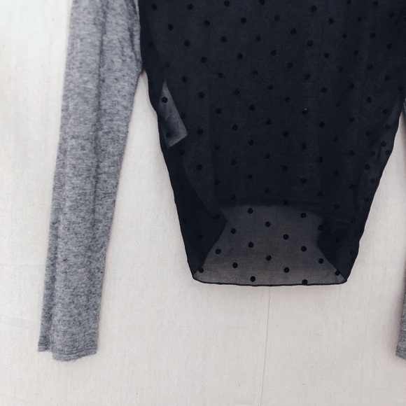 See by Chloe Turtle Neck with Mesh Polka Dot Back - Picture 6 of 6